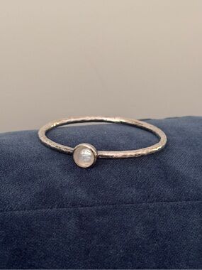 IPPOLITA WONDERLAND 925 SILVER QUARTZ HINGED BRACELET BANGLE
